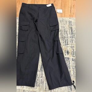 Orange Kiss Black Cargo Pants Utility Style